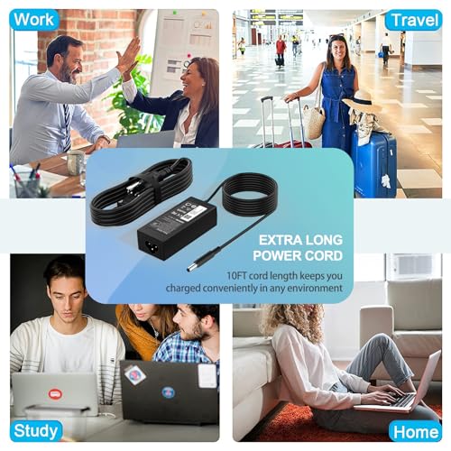 65W Charger for Dell Laptop Charger, AC Adapter for Dell Inspiron 15 3000 5000 Series 15-3552 3558 3565 3567 5551 5552 5555 5558 5559 Laptop