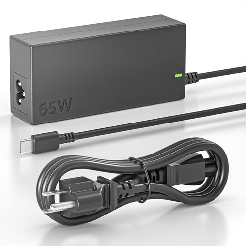 65W Type USB-C Charger Compatible with HP Chromebook and More Usbc Power Supply Adapter Fast Power Cord SM65CL SM45CL-01 02 SK90A200225 SK90200325