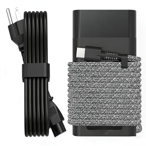 65W USB C Slim Laptop Charger Compatible with HP Laptop Charger HP Spectre X360 Elitebook Envy Omnibook Chromebook Elite Dragonfly ProBook Zbook