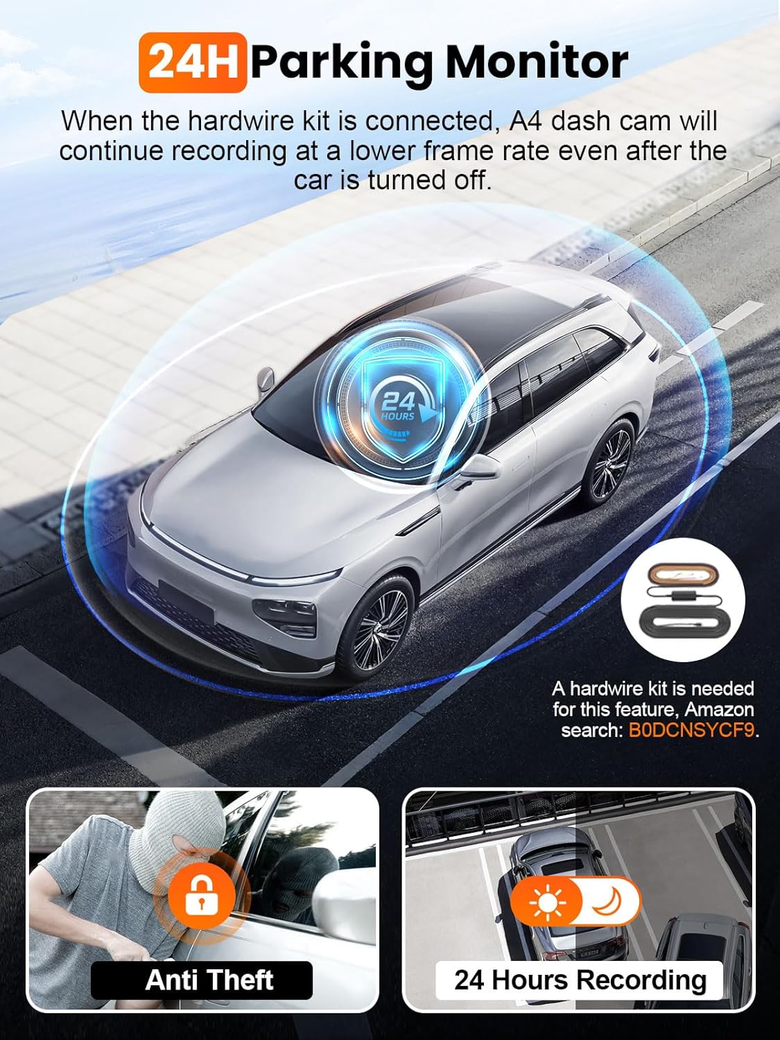 Affver 4K+2.5K Dash Cam Front and Rear, Built-in 5G WiFi 6 GPS Dual Dashcam | 64GB Card Included, 3.59" IPS Screen, APP Control, G-Sensor, Loop Recording, 24H Parking Mode, Night Vision, Car Dash Camera