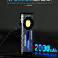 ZF8313 Rechargeable Flashlight, Mens Valentines Day Gifts for Him, Magnetic EDC Flashlight Rechargeable, 2000 Lumens LED Flashlight with RGB and UV Lighting Source for Outdoor, Car Repairing