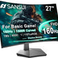 SANSUI 27 Inch Curved 160Hz Gaming Monitor, 1500R Curved Computer Gaming Monitor FHD 1080P, 4000:1, 110% sRGB, FPS/RTS, 1Ms MPRT|FreeSync|HDR|Low Blue Light|HDMI DP| VESA Support, HDMI Cable Incl.