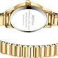 BOFAN Small Gold Watch for Women – Easy Read Quartz, Stainless Steel Expansion Band, Waterproof