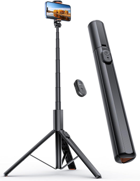 71" Phone Tripod, NT79 Extendable Selfie Stick with 1/4" Camera Mount for Cell Phone&Camera, Phone Tripod Stand Holder with Remote