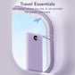 VRURC Portable Charger Power Bank, 10000mAh Travel Essentials Battery Pack, 5 Outputs 2 Inputs Slim Charging Bank Built-in Cables Cords for iPhone 17 16 15 14 13,Samsung,Android-Lavender(1 Pack)