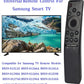 for Samsung TV Remote Replacement,Compatible with Samsung Smart TV 2015-2024 Models, Quick Access to Netflix, Prime Video