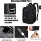 SHRRADOO Extra Large 50L Travel Laptop Backpack with USB Charging Port, College High School Backpack Airline Approved Business Work Bag Fits 17 Inch Computer for Men Women