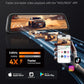 WOLFBOX G840S 12" 4K Mirror Dash Cam Backup Camera, 5.8GHz WiFi Smart Rearview Mirror for Cars & Trucks, Front and Rear View Dual Cameras, Night Vision, Parking Assistance, Included 32GB Card & GPS