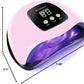 BIGBEAR UV Light for Nails, 48W UV LED Nail Lamp for Gel Polish, Fast Nail Dryer with Automatic Sensor, 3 Timer Setting, Small and Portable, LED Nail Light for Fingernail and Toenail