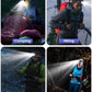 2000 Lumen 9 LED Headlamp 2 Pack, Ultra Bright Head Lamp with 6 Modes, IPX5 Waterproof Head Light, Lightweight Head Flashlight for Running Night-Walking Camping, 6 AAA Batteries Included