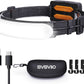 Headlamp Rechargeable PRO+,7500mAh 1500 Lumen Super Bright 230°Beam LED Head Lamp,Head Lights for Forehead,3 Modes,IPX6 Headlamps for Adults Camping/Mechanic/Hard Hat