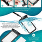 Hiearcool Waterproof Phone Pouch, IPX8 Waterproof Phone Case for iPhone 17/16/15/14 Pro Max, Cell Phone Dry Bag for Beach & Cruise Essentials, Touch Screen, Lanyard Included, 2 Pack (Fits Up to 8.3”)