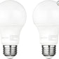 Basics A19 Dusk to Dawn Sensor LED Outdoor Light Bulb, 60W Equivalent, Energy-Efficient 9W, Daylight 5000K, E26 Base, 10,000 Hours, 2 Count (Pack of 1)