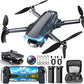 GPS Drone with Camera, 2K HD Drones for Adults, Foldable FPV Drone with GPS Auto Return, Follow Me, Circle Fly, Waypoint Fly, 5G Transmission, Gestures Selfie, Brushless Motor, 2 Batteries, Charcoal