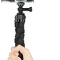 Portable and Flexible Tripod with Wireless Remote and Smartphone Clamp, 10-inch long, Black