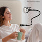 SAIJI Gooseneck Bed Phone Holder – Flexible Long Arm Clamp Stand for Desk & Bed (Black)