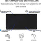 TEDNETGO Large Gaming Mouse Pad, Waterproof Extra Large Big Mouse Pad with Stitched Edge, XXL Non-Slip Black Computer Long Mousepad Desk Mat for Gamer, Office & Home, Black