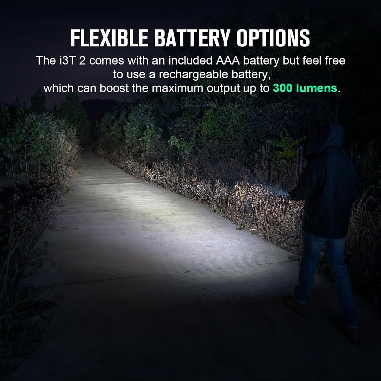 OLIGHT I3T 2 EOS Pocket EDC Flashlight, 200 Lumens Compact Bright Handheld Flash Lights, Dual-Output Tail Switch with AAA Battery and Two-Way Pocket Clip for Camping and Hiking (Black)