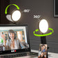Computer Zoom Lighting for Video Conference, 5" Eye-Caring Ring Light with 50 Modes CRI>97.8, 3000K-6500K for Video Recording/Streaming/Selfie, Desk Lights for Phone/Laptop/Webcam/Monitor