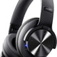 Picun B8 Bluetooth Headphones, 120H Playtime Headphone Wireless Bluetooth with 3 EQ Modes, Low Latency, Hands-Free Calls, Over Ear Headphones for Travel Home Office Cellphone PC Black