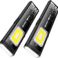 RECHOO Rechargeable Flashlights High Lumens 2Pack, Magnetic EDC Flashlight with Clip, 8 Modes Powerful Pocket LED Flashlight, Waterproof Portable Flat Flashlights for Home Camping Emergency