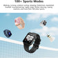 Blackview Smart Watch for Men Women,1.91" HD Touchscreen Fitness Watch with Flashlight, Bluetooth Notifications/Make Calls, Heart Rate/Sleep Monitor/2 Straps, Fitness Watch for Android/iPhone