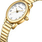 BOFAN Small Gold Watch for Women – Easy Read Quartz, Stainless Steel Expansion Band, Waterproof