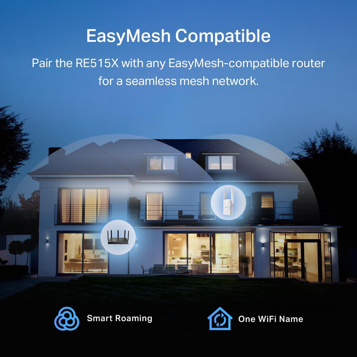TP-Link RE515X AX1500 WiFi 6 Range Extender w/Ethernet Port | 1.5G Dual-Band Wireless Repeater Amplifier | Up to 1800 Sq. Ft., 64 Devices | Internet Signal Booster | APP Setup | EasyMesh Compatible