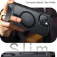 Temdan Compatible with iPhone 14 Case/iPhone 13 Case,[Built-in Invisible Kickstand][Compatible with MagSafe][Military Grade Shockproof] Slim Translucent Matte Phone Case for iPhone 14/13 6.1"