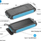 Solar Charger Power Bank 49800mAh Portable 15W Fast Charging Power Bank with QC3.0 USB-C & Dual USB-A Ports for Cell Phones, LED Flashlight, Carabiner, Waterproof Solar Panel for Camping, Outdoor
