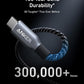 Anker Prime USB C to USB C Cable, 240W Fast Charging Cord, Upcycled-Braided Nylon with 100-Year Bend Durability for iPhone 17 Series, MacBook, Galaxy S24(6 FT)