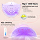 72W UV LED Nail Lamp, 2026 New Upgrade UV Light for Gel Nails with 18 Beads, 3 Timer Nail Dryer, LCD Display, Auto Sensor, Professional Nail Lamps for Gel Polish – Best Gifts, Pink Lamp