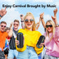 TIMU Portable Bluetooth Speaker, 25W Super Loud Wireless Speaker: Boost Bass 3.0, Bluetooth 5.4, 30H Playtime, 8 RGB Modes, IPX7 Waterproof, TWS Pairing, for Outdoor/Home/Party, Gift Ideas（Black）