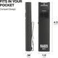 KLEIN TOOLS 56074 EDC Pocket Flashlight with Green Laser, Three Brightness Modes up to 1000 Lumens with Turbo Mode, Built-in Floodlight, <1mW, 510 to 530nm, Class 2, Rechargeable