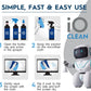 Screen Cleaner Spray (16oz - 473ml) – Best Large Cleaning Kit for LCD LED OLED TV, Smartphone, iPad, Laptop, Touchscreen, Computer Monitor, Electronic Devices, Microfiber Cloth Wipes and 2 Nozzles