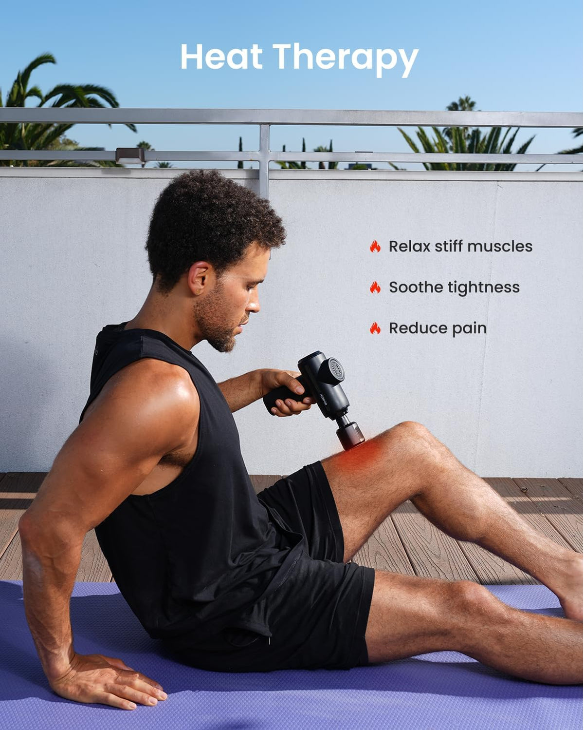 RENPHO Active Thermacool 2 Massage Gun with Heat and Cold, Valentine's Day Gifts, [2026 Upgraded] Percussion Deep Tissue Handheld Neck Massager, FSA Approved, Muscle Masajeador for Men Women HSA
