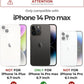 Dexnor for iPhone 14 Pro Max Case with Slide Camera Cover & Adjustable Kickstand & Built-in Screen Protector, Magnetic Rugged Shockproof Bumper Cases Heavy-Duty Magnetic Protective Cover,Black