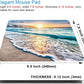 Beach Sunset Mouse Pad,Cute Mouse pad,Custom Small Mouse Pads with Designs,Portable Office Non-Slip Rubber Base Wireless Mouse Pad for Laptop