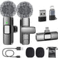 PoP voice USB C Mini Microphone for iPhone 16/15/14/Android, Wireless Lavalier Microphone with Noise Reduction, Lapel Lav Mic for Vlog YouTube TikTok Recording, 12H, 65ft