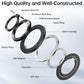 SYNCWIRE Magnetic Phone Ring Holder for MagSafe, 360° Rotation Cell Phone Grip Stand Finger Ring Kickstand Two-Sided Magnet Compatible with iPhone 17 Pro Max 16 15 14 13 12 MagSafe Accessories