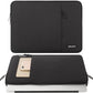MOSISO Laptop Case 13.3 inch, 13-13.3 inch Laptop Sleeve Compatible with MacBook Air/Pro 13/Pro 14 M5 M4 M3 M2 M1, HP Dell ASUS Lenovo,Polyester Vertical Computer Sleeve Bag with Pocket, Black