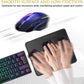 JIKIOU 3 Pack Mouse Pad with Stitched Edge, Comfortable Mouse Pads with Non-Slip Rubber Base, Washable Mousepads Bulk with Comfortable Cloth, Mouse Pads for Computers Laptop Mouse 10.2x8.3inch Black