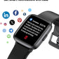 LIVIKEY Fitness Tracker Watch with Heart Rate Monitor, Activity Tracker with Pedometer, Sleep Monitor, Calories & Step Counter, IP68 Waterproof Smart Watches for Women Men Fitness Watch for Sports