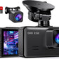 Dash Cam Front and Rear, 2.5K+1080P Dual Dash Camera for Cars, 2’’ Display Mini Car Camera, G-Sensor Dashcam, Night Vision, 24H Parking Mode, Loop Recording, 170°Wide Angle, 32GB Card Included