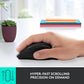 Logitech M705 Marathon Wireless Mouse, Gaming Mouse Wireless, 2.4 GHz USB-A Receiver, 5-Programmable Buttons, 3-Year Battery, PC, Mac, Laptop, Chromebook - Black
