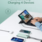 VEGER Portable Charger, Ultra Slim Power Bank Built in Wall Plug and Cables | 10000mAh All in One USB C External Battery Pack, Travel Essentials, Compatible with iPhone, iPad, Samsung, Android, Green