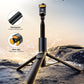 Phone Tripod & Selfie Stick with Remote, Portable, Lightweight for Video Recording Vlog, Extendable Travel Tripod Stand Compatible with iPhone Android, Black, 62"