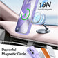 FNTCASE for iPhone 17 Case: [Compatible with Magsafe] Translucent Matte Cases with [Full Camera Protection] [Screen Protector] Military Grade Shockproof Protective Phone Cover - Light Purple