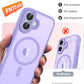 FNTCASE for iPhone 17 Case: [Compatible with Magsafe] Translucent Matte Cases with [Full Camera Protection] [Screen Protector] Military Grade Shockproof Protective Phone Cover - Light Purple