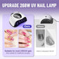 268W UV LED Nail Lamp, 2026 Upgrade UV Light for Gel Nails with 57 Beads, Nail Dryer with 4 Timer Setting & LCD Touch Display, Professional Nail Lamp – Best Gifts